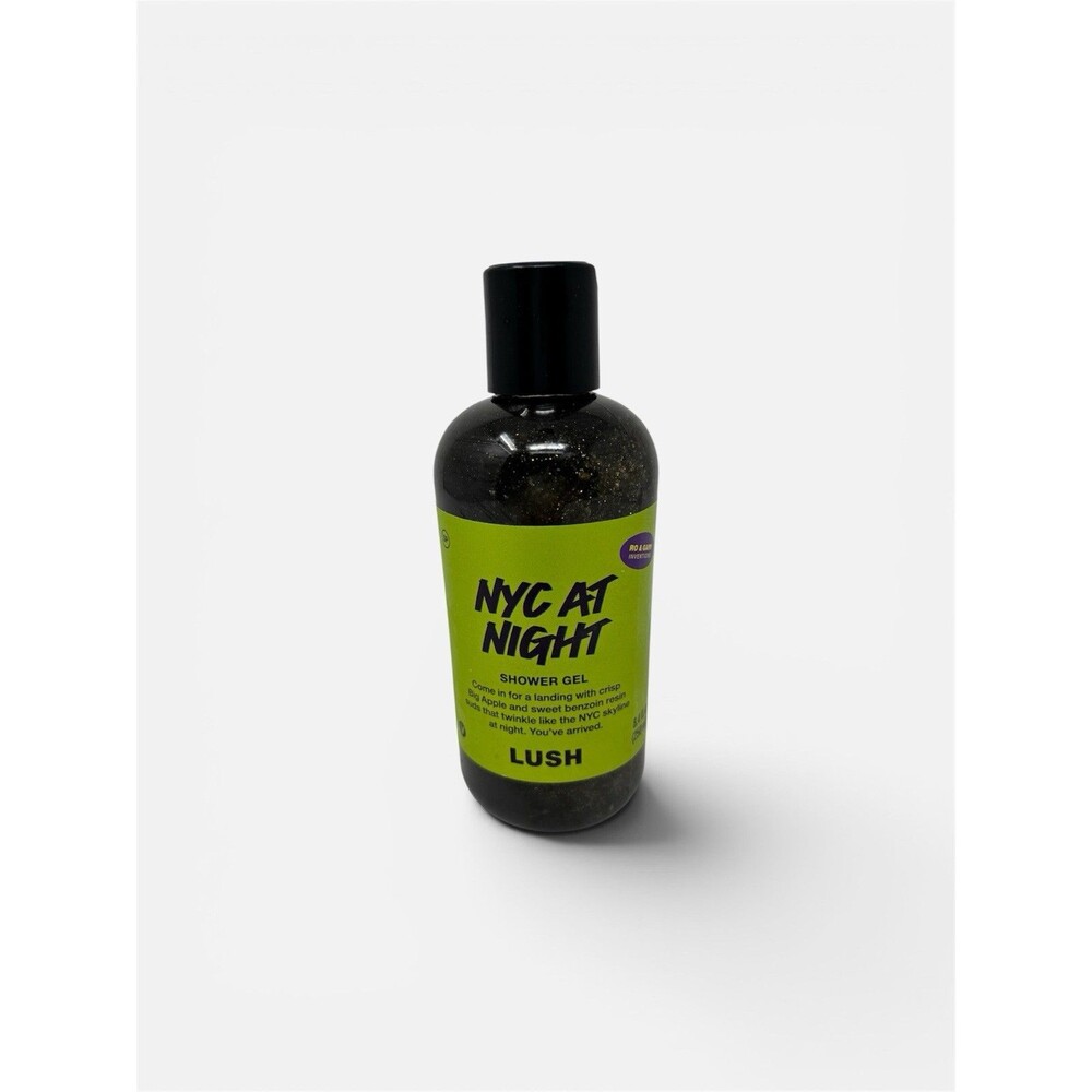 LUSH Cosmetics Kitchen Exclusive NYC AT NIGHT Shower Gel Glitter Vegan 8.4 OZ